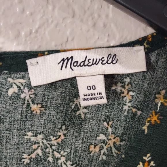 MADEWELL Floral Green Dress - Picture 6 of 16